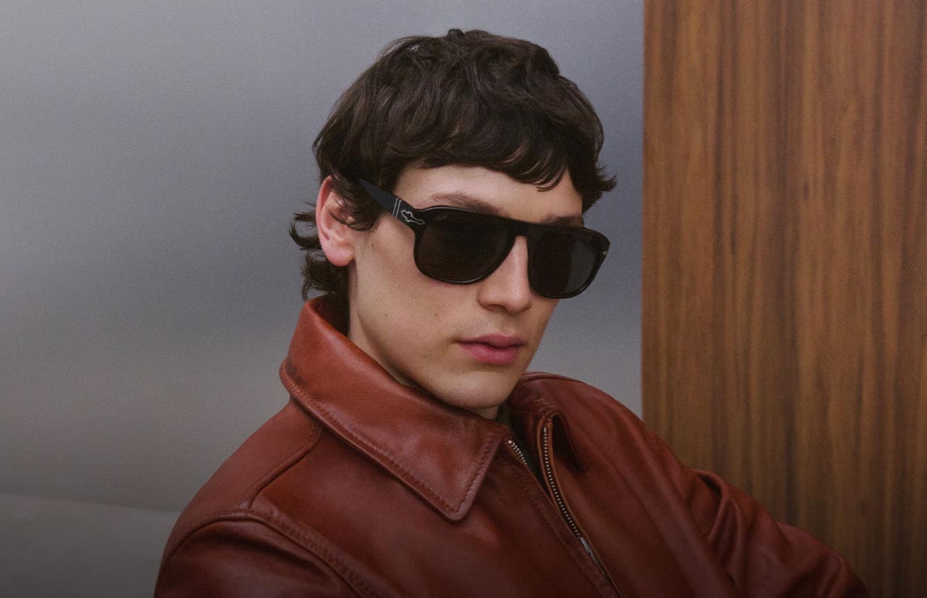 未使用品 RATTI Persol 147 サングラス ブラウン 度なし PERSOL（ペルソール） サングラスフレーム 649 RATTI 折りたたみ