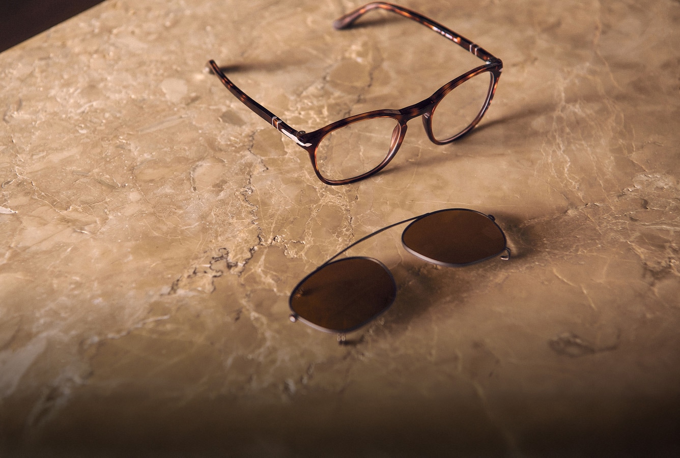 小物 persol Persol PO3369S L (54 - 19) with Brown lenses and Multicolor frame
